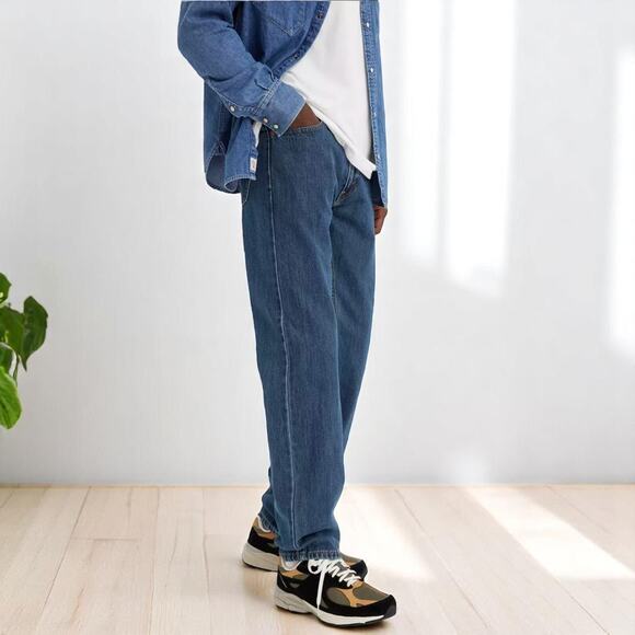 Levis 550 Jeans Relaxed Straight 34x34 Stonewash 4886 Cotton Casual Retro Skater - Picture 15 of 16